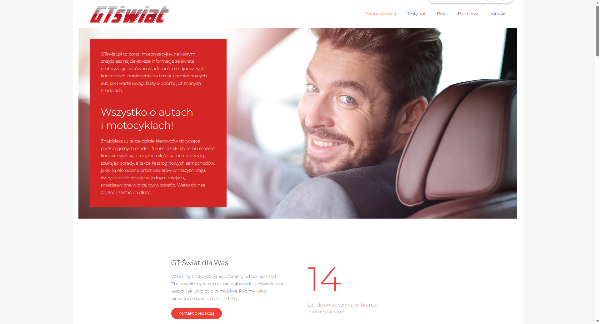 Portal motoryzacyjny GT świat